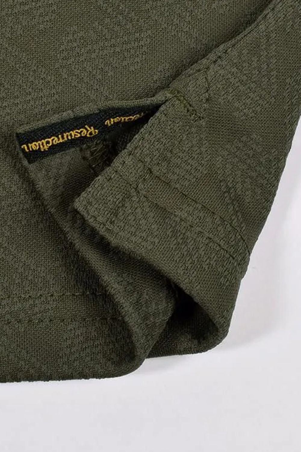 【26AW】 MENS GM JACQUARD MOCK NECK / ジャガード モックネックTシャツ (カーキ）*