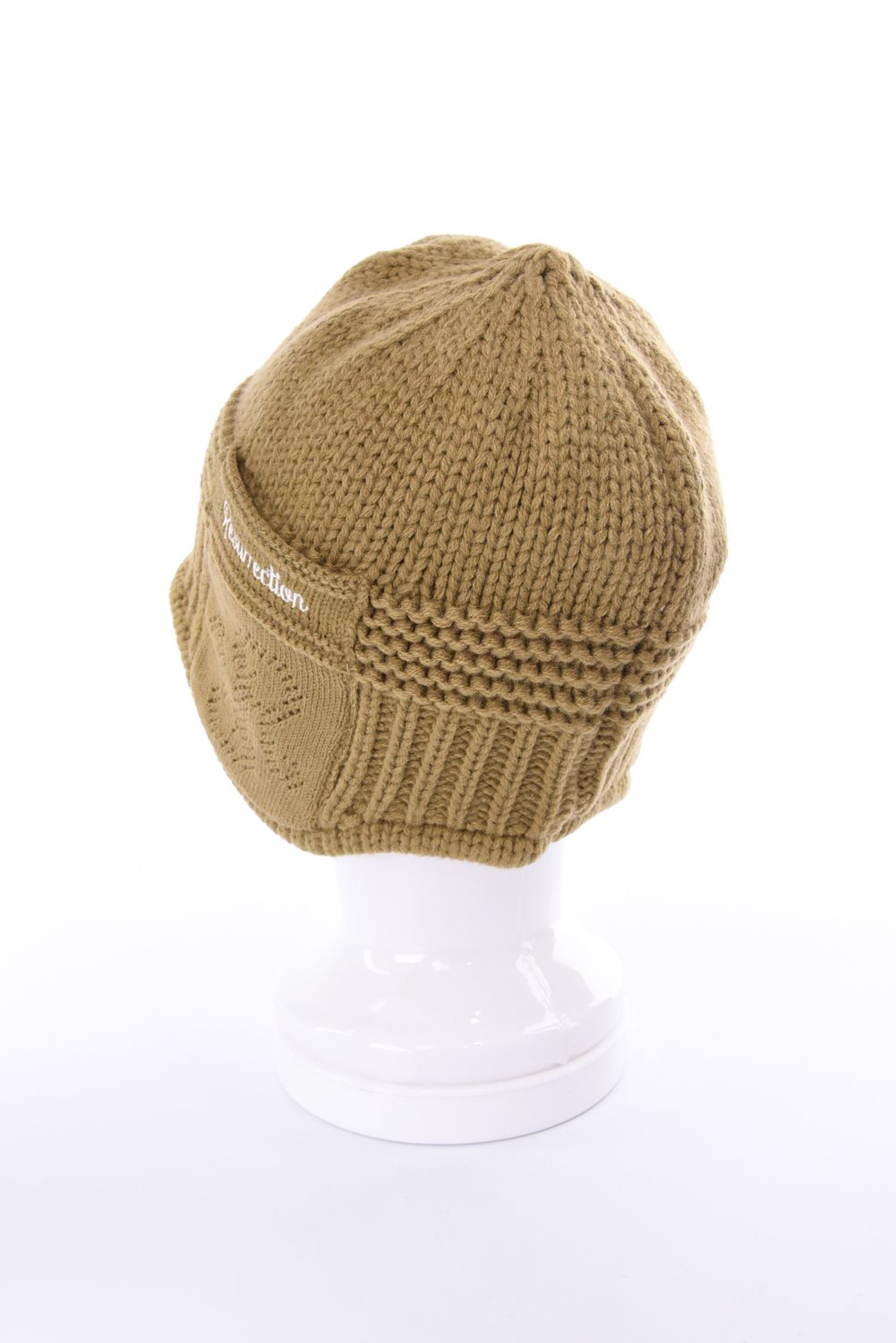 【26AW】 EAR WARMER KNIT CAP / イヤーウォーマー ニットキャップ  (キャメル)