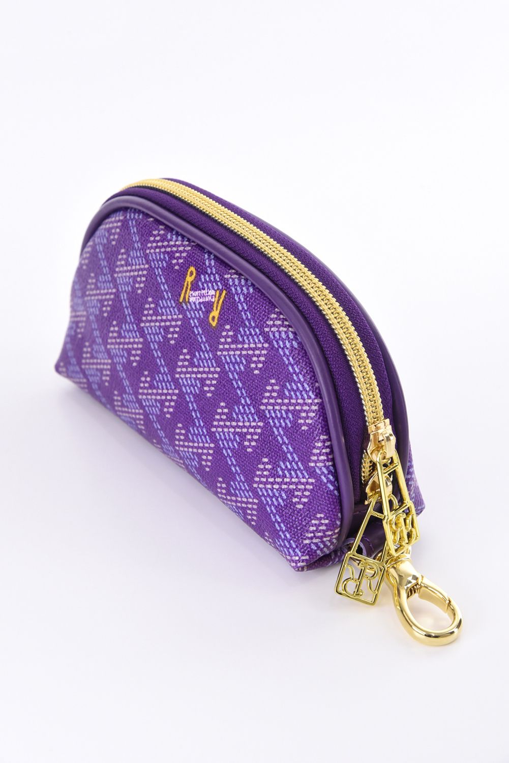 【プレゼント好適品】 KIWI PETIT (キウィ プチ)  / ブランド オリジナルテキスタイル プチ ポーチ (ロイヤルパープル)