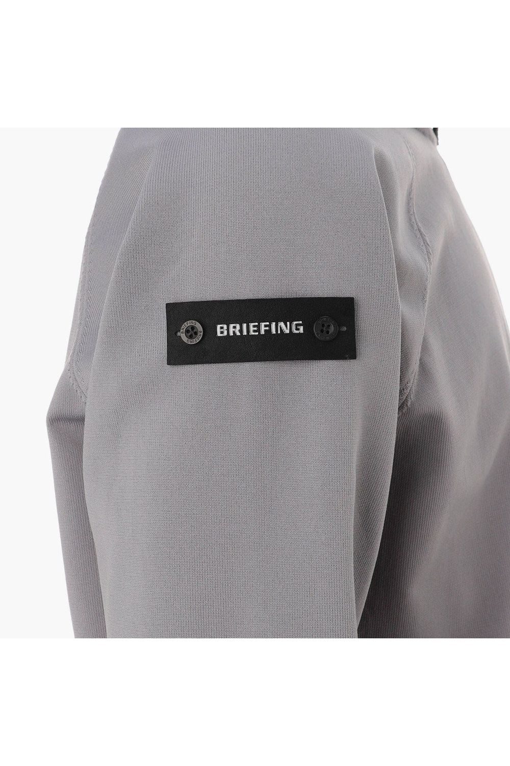 【26AW】 MEN’S PLANE KNIT HALFZIP / BGロゴ ハーフジップニット (グレー)