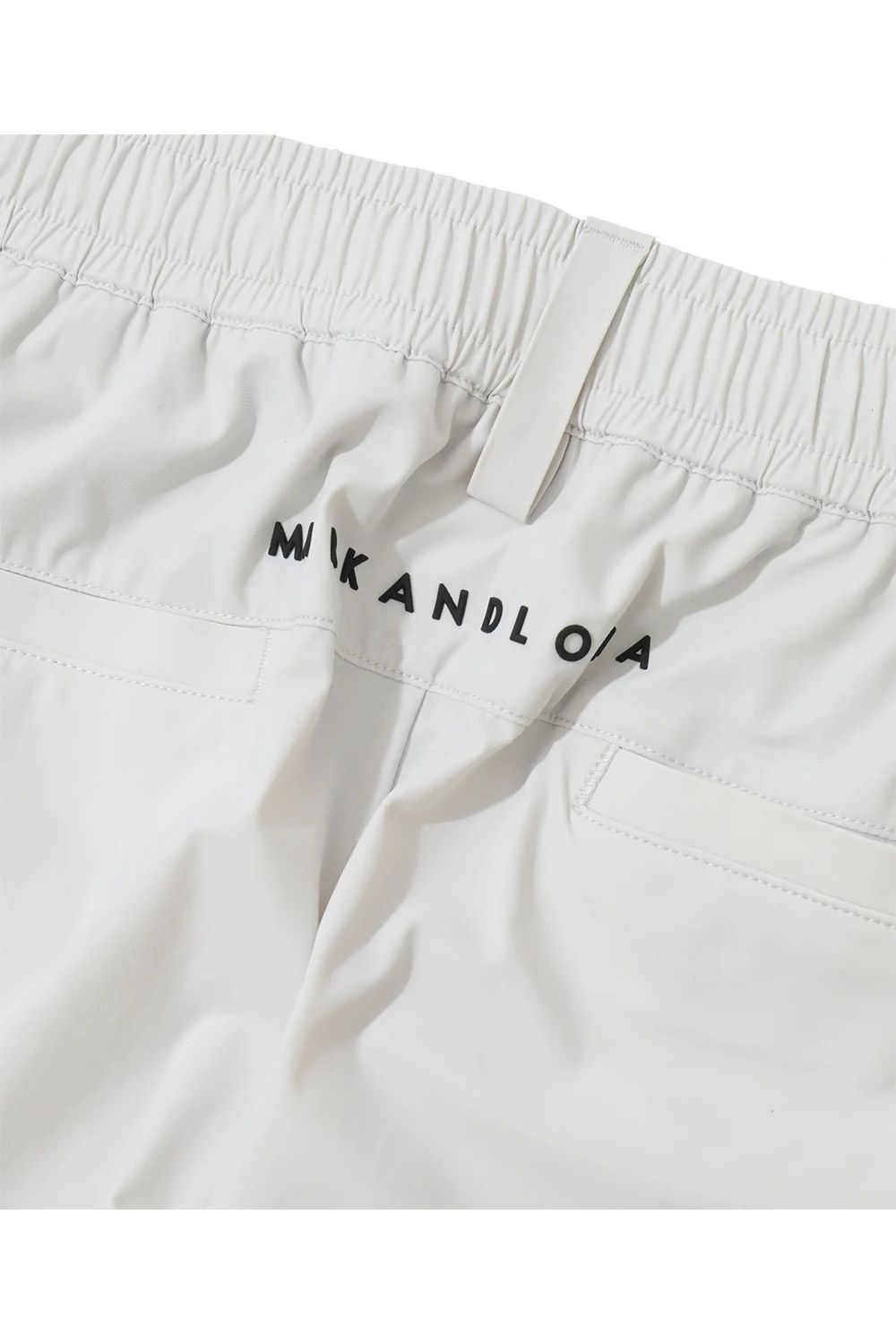 【26SS】【CODE COLLECTION】 THPT / ストレッチナイロンタフタ ジャカードテープ テーパードパンツ (ライトグレー)