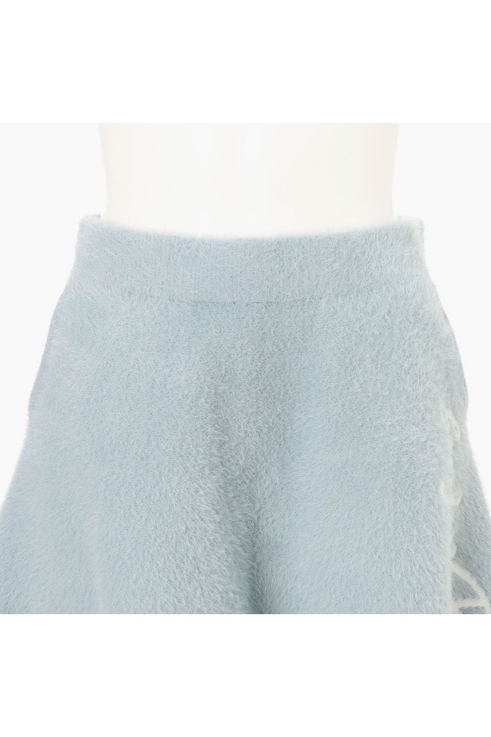 【26AW】【レディース】 WOMEN’S SHAGGY KNIT FLARE SKIRT / フレアシルエット シャギーニットスカート (サックス)