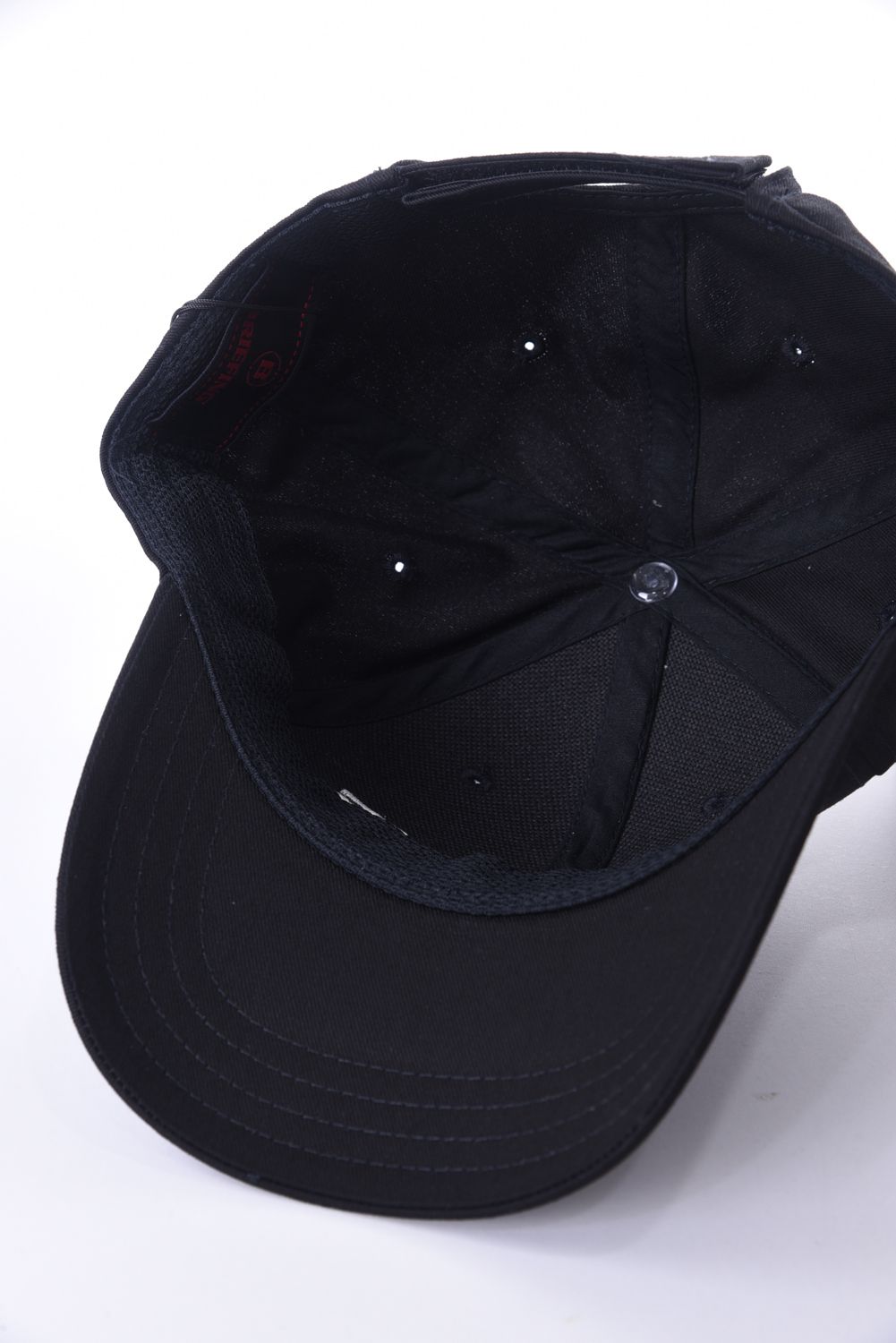 MENS BASIC CAP / ロゴ刺繍 ベーシック ベースボールキャップ (ブラック)