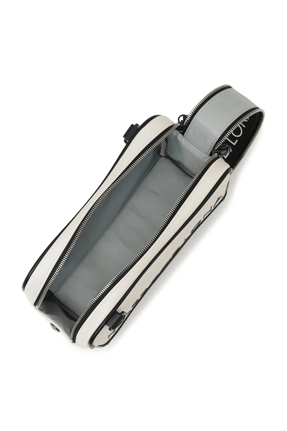 【26SS】【T-LINE】 VELOCITY UTILITY POUCH / モノトーン シンセティックレザー 2WAYポーチ (ホワイト)