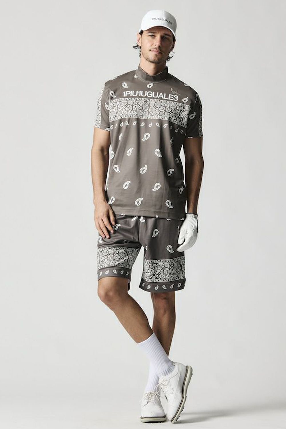 【25SS】 113 GOLF BANDANA SHORTS / バンダナ柄 ショートパンツ (カーキ)