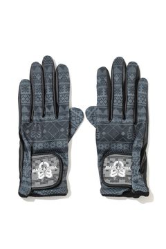 【26AW】 SCOTT WINTER GLOVES / フェアアイルパターン 防風素材 両手ゴルフグローブ (ブラック)