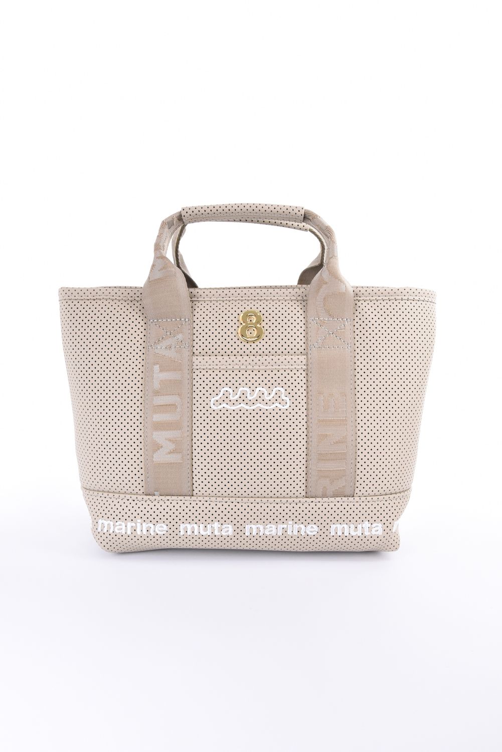 【GOSSIP GOLF別注】 “8” PLATE CONTINUA PARTITION TOTE BAG / 8プレート パンチングエシカルレザー パーテーションバッグ (ニュートラルベージュ)