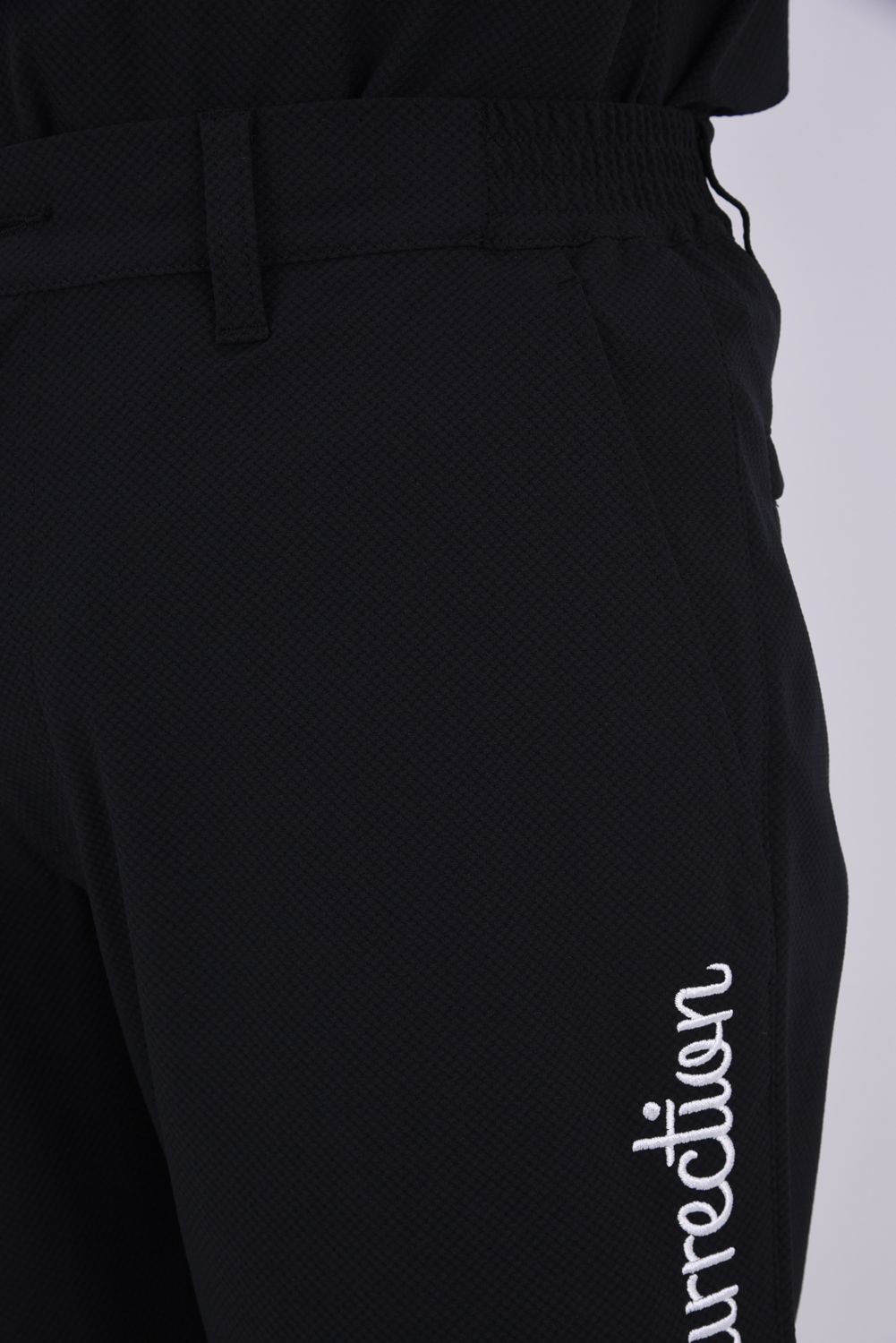 【26AW】 MENS DETACHABLE PANTS / ワッフル生地 ヘムデタッチャブル 2WAYパンツ (ブラック)*