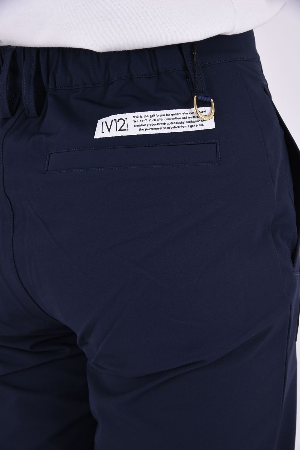 【26AW】 WB PANTS / サイドロゴ ウエストゴム ロングパンツ (ネイビー)
