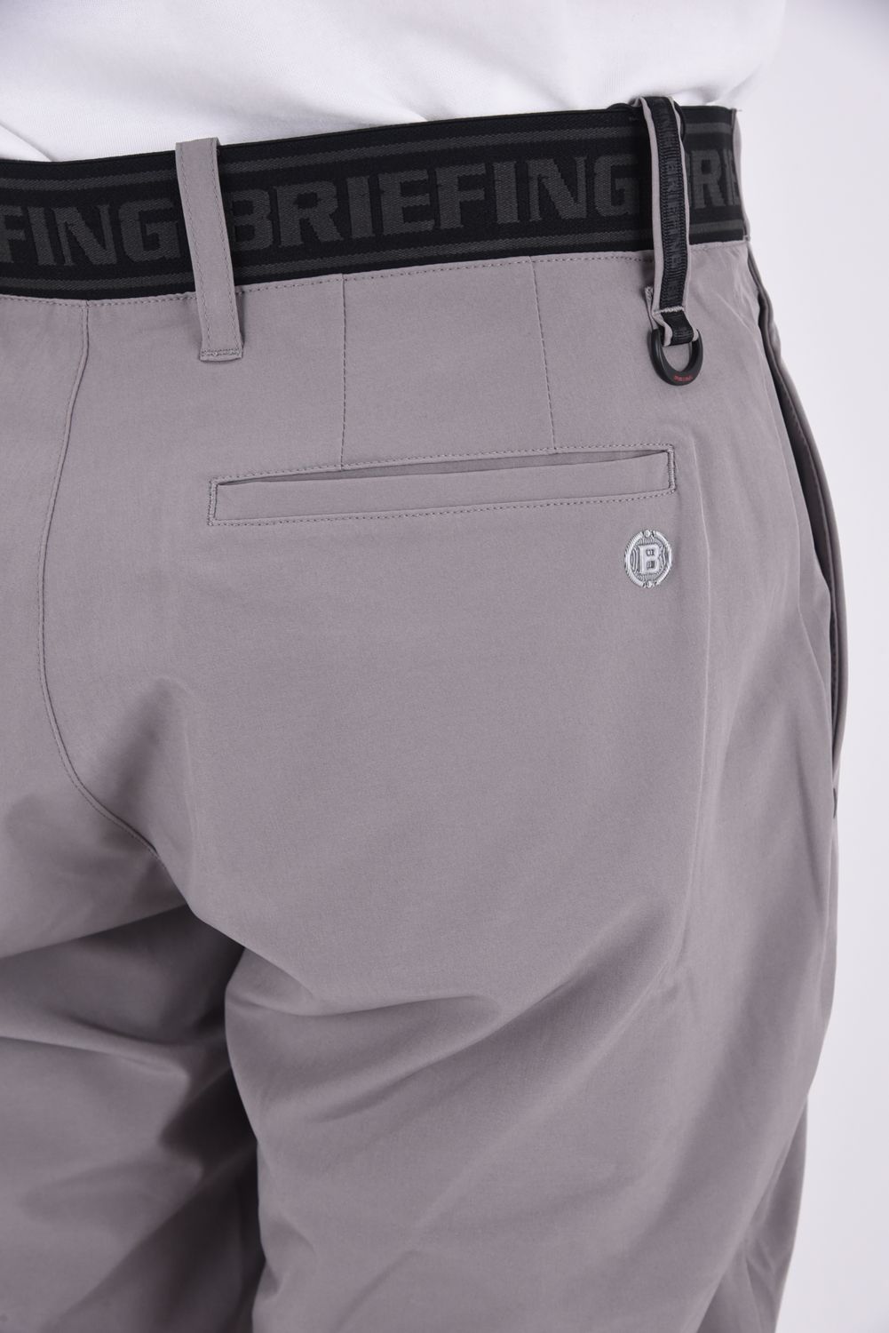 【26SS】 MEN'S COOLCORE LOGO ELASTIC PANTS / クールコア ウエストゴムベルト ロングパンツ (グレー)