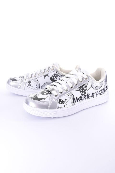 【26AW】 ATRAS SPIKELESS GOLF SNEAKERS / ロゴグラフィック ローカット スパイクレススニーカー (ホワイト)