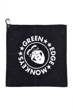 【26SS】 【プレゼント好適品】 MONKEYS TOWEL / サークルロゴ カラビナ付き フェイスタオル (ブラック)