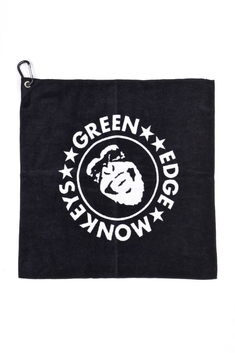 【26SS】 【プレゼント好適品】 MONKEYS TOWEL / サークルロゴ カラビナ付き フェイスタオル (ブラック)