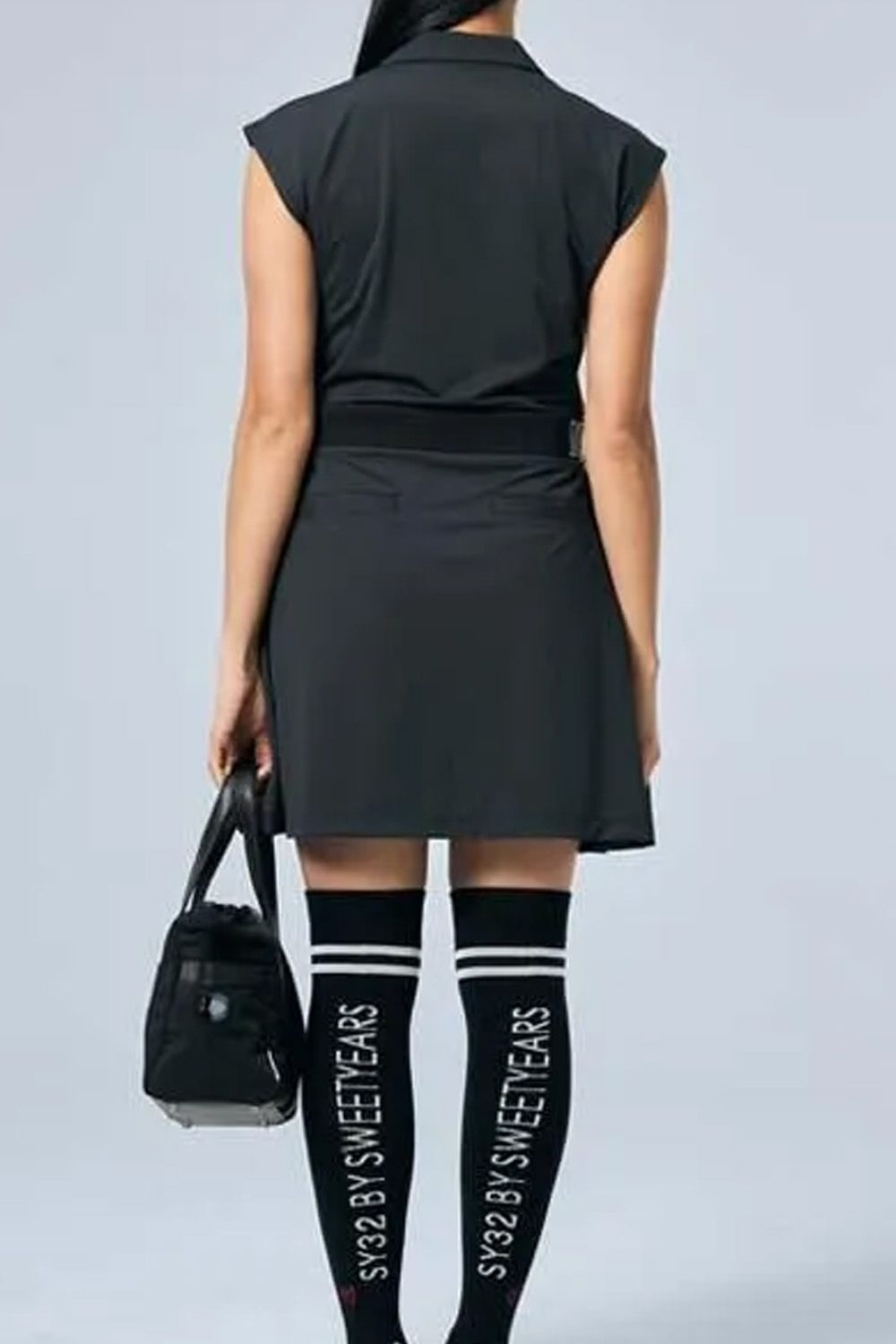【26SS】【レディース】 WAIST LOGO ONE PIECE / ウエストロゴ ワンピース (ブラック)*