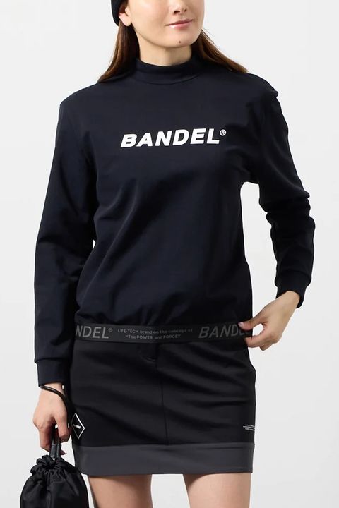 【26AW】 【レディース】 HEM TAPE LONG SLEEVE MOCK NECK / ヘムテープ ロングスリーブ モックネック (ブラック)