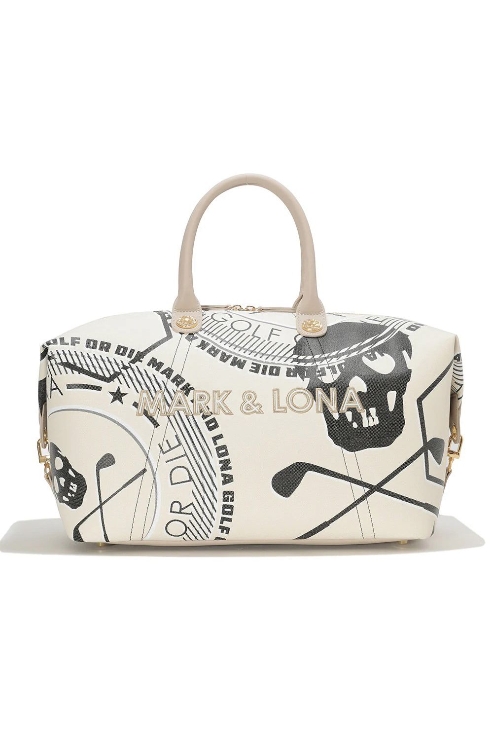 【2026SS 木村拓哉さん着用 VOL.3】 ATLAS CONVERTIBLE BOSTON BAG / アイアンスカル シンセティックレザー 2WAYボストンバッグ (ベージュ) (2月18日入荷予定)