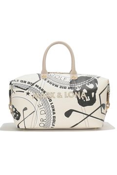 【2026SS 木村拓哉さん着用 VOL.3】 ATLAS CONVERTIBLE BOSTON BAG / アイアンスカル シンセティックレザー 2WAYボストンバッグ (ベージュ) (2月18日入荷予定)