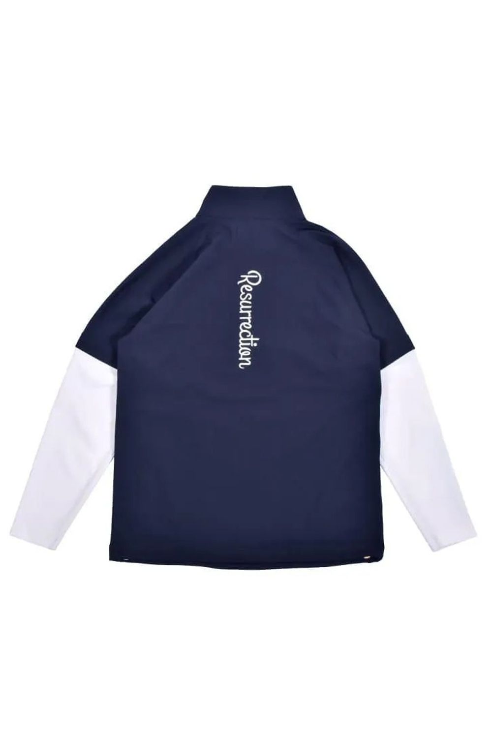【26AW】 MENS DETACHABLE HALF ZIP SHIRT / ワッフル生地 スリーブデタッチャブル 2WAYハーフジップシャツ (ネイビー)*