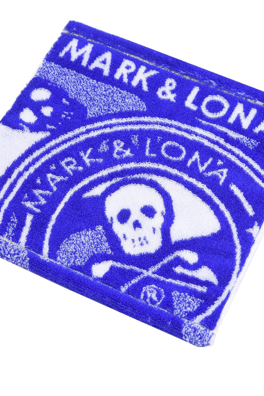 【プレゼント好適品】 HAND TOWEL(SMALL) / スカルカモフラージュ柄 今治 ハンドタオル (ブルー)