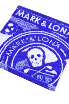 【プレゼント好適品】 HAND TOWEL(SMALL) / スカルカモフラージュ柄 今治 ハンドタオル (ブルー)