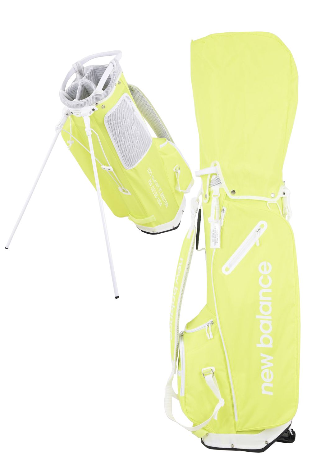 new balance golf - LIGHT WEIGHT CADDIE BAG / リップストップ ライトウェイト スタンド式 9型  キャディバッグ ユニセックス ホワイト | GOSSIP GOLF