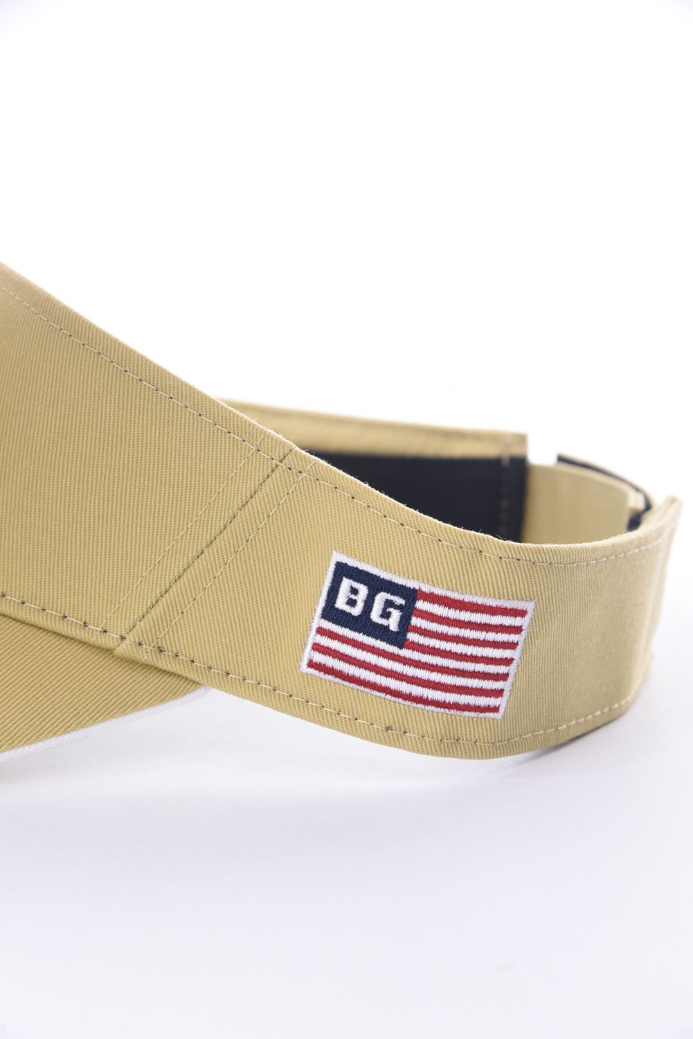 MENS BASIC VISOR / ロゴ刺繍 ベーシック サンバイザー ベージュ