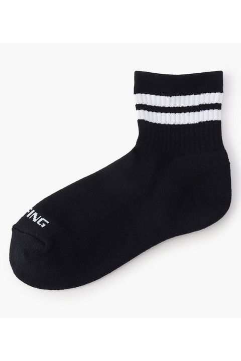 MENS CORDURA MIDDLE LINE SOCKS / ブランドロゴ コーデュラ ライン ソックス (ネイビー)