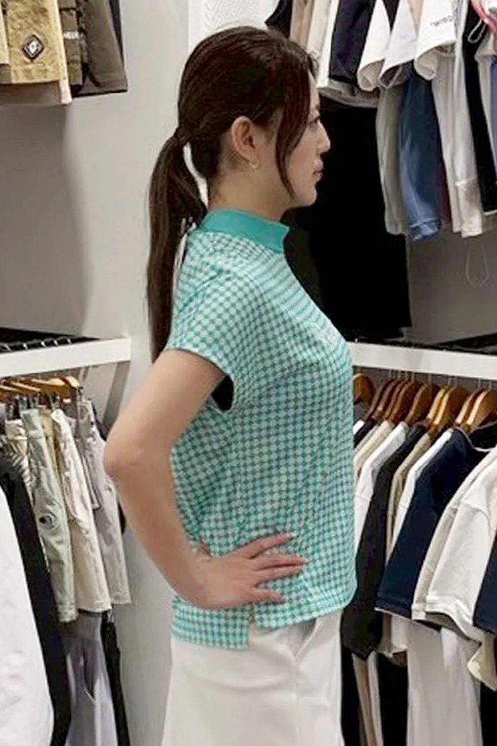 【26SS】【レディース】 WOMENS SCRAMBLE CROSSING MOCK NECK / スクランブルクロッシング モックネックTシャツ (ミント)*