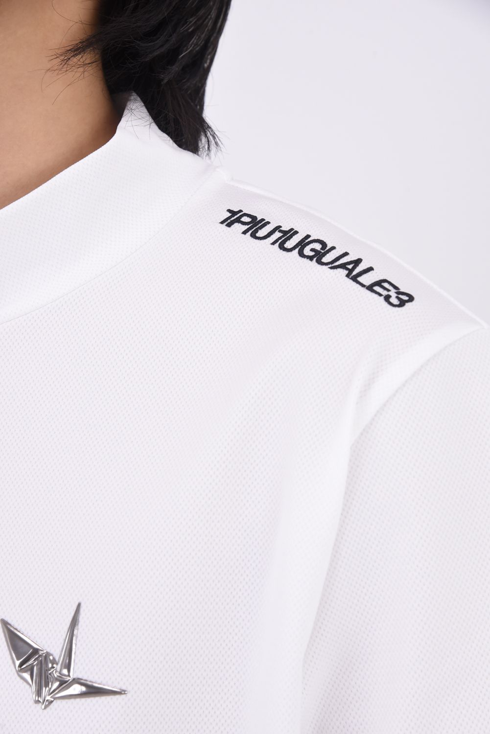 【26SS】 ICE LUXE MOCK NECK  / 接触冷感 モックネックTシャツ (ホワイト)