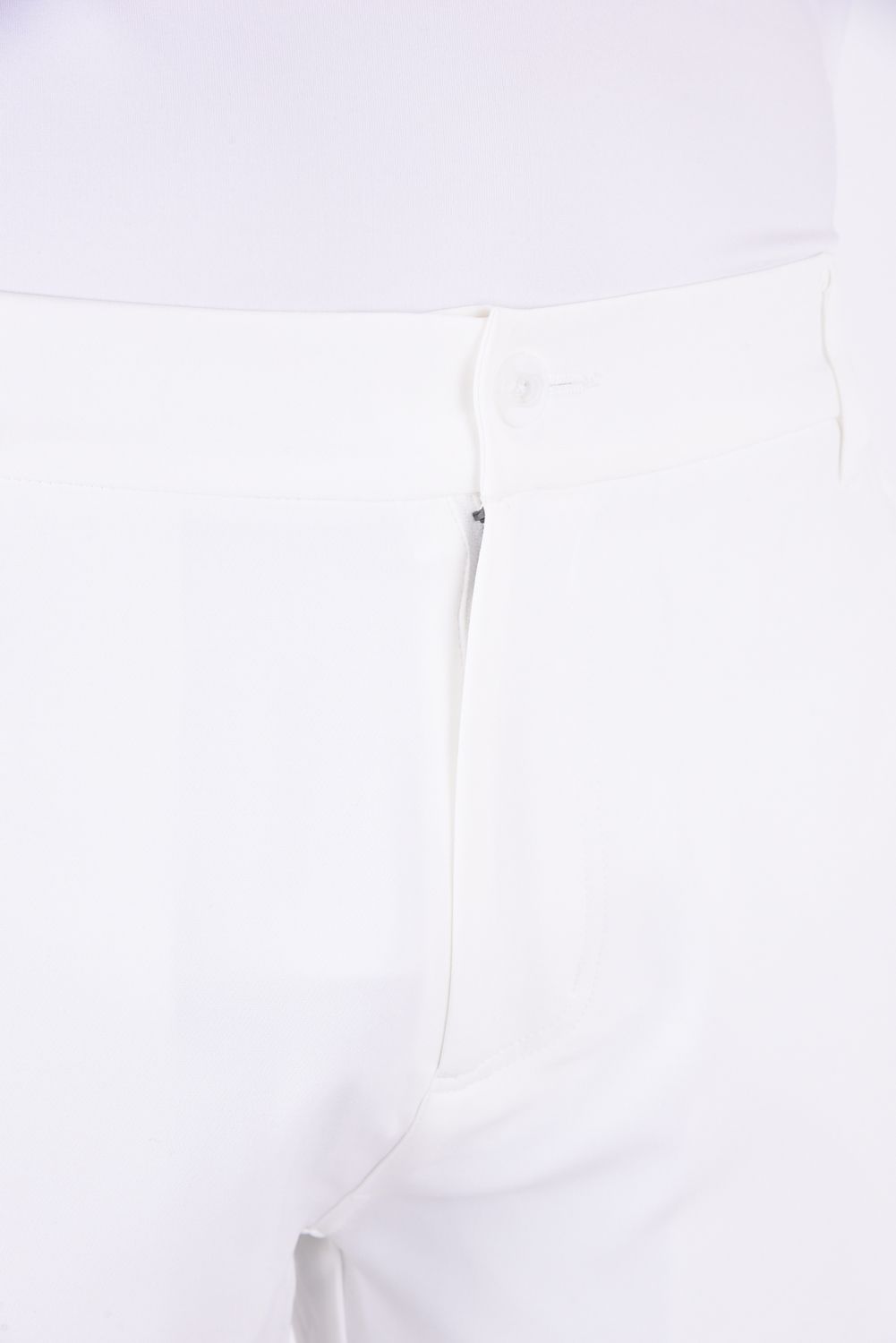 TRACK LONG PANTS / トラックロゴ ストレッチ ロングパンツ (ホワイト)