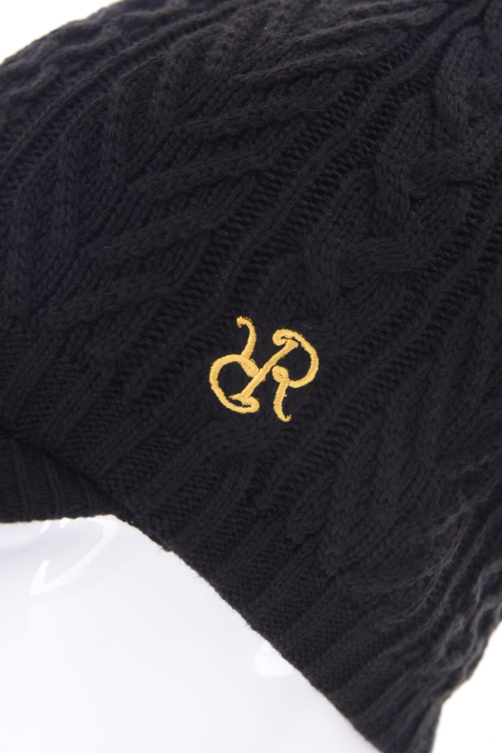VISOR KNIT CAP / バイザー ニットキャップ（ネックウォーマー付き） (ブラック)
