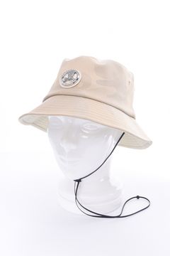 【26SS】 GAUGE CAMO BUCKET HAT / カモフラージュパターン メタルプレート バケットハット (ベージュ)