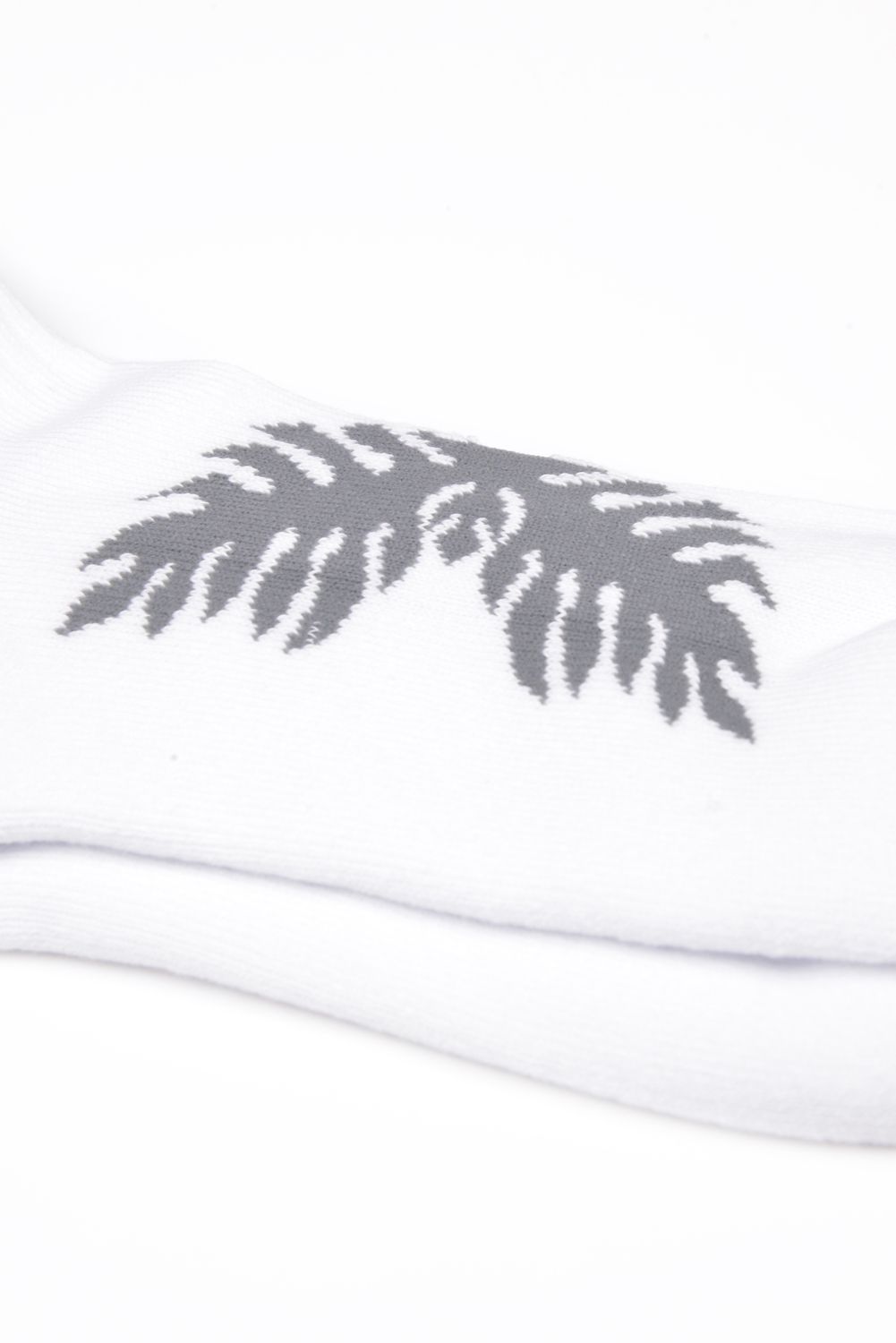 【26AW】 Ankle Socks（Laua’e） / ハワイアンキルトジャカード アンクルソックス (ホワイト)