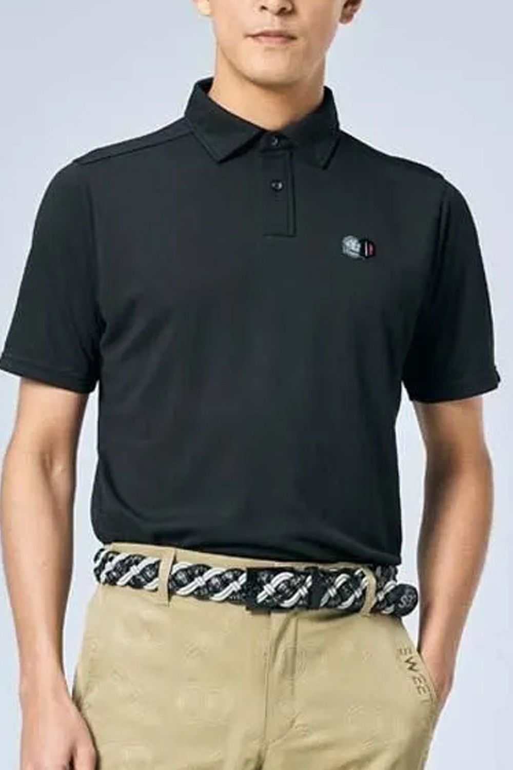 【26SS】 WAVE JQ BACK PRINT POLO / ウェーブ ジャカード バックプリント ポロシャツ (ブラック)