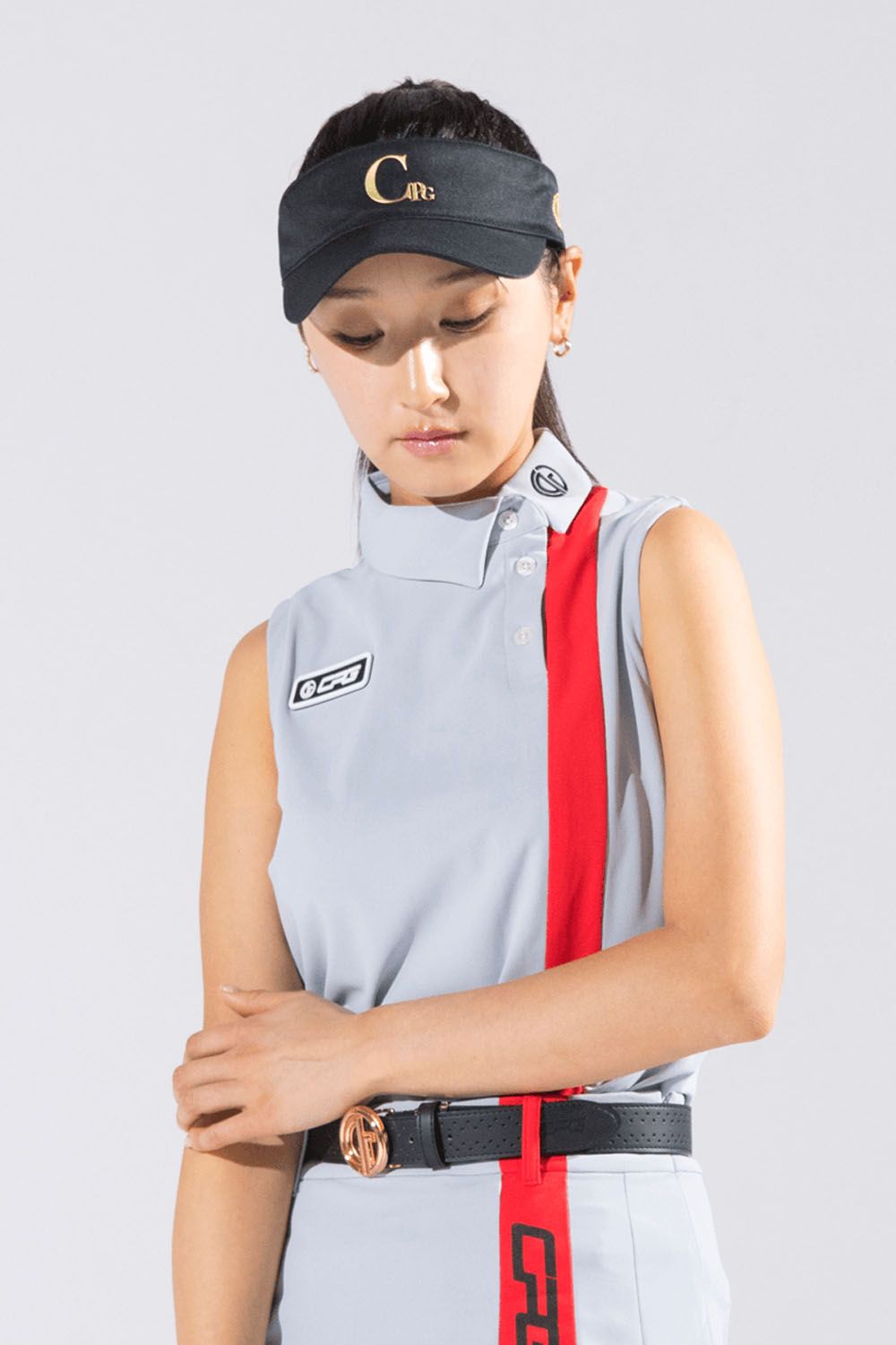 CPG GOLF - 【レディース】 BICOLOR SLEEVELESS MOCK NECK