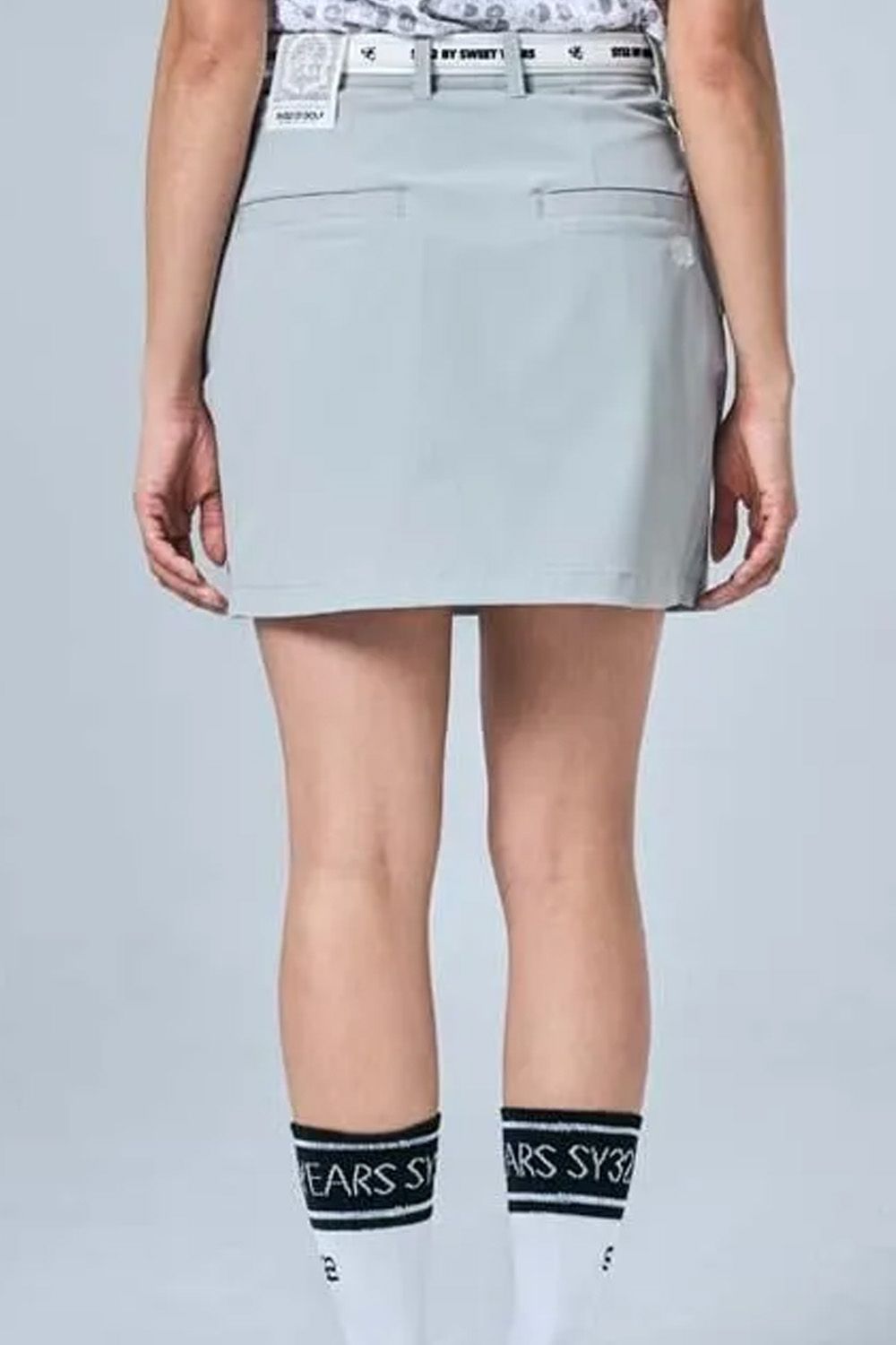 【26SS】【レディース】 MINI HERRINGBONE SKIRT / ミニヘリンボーン スカート (グレー)*