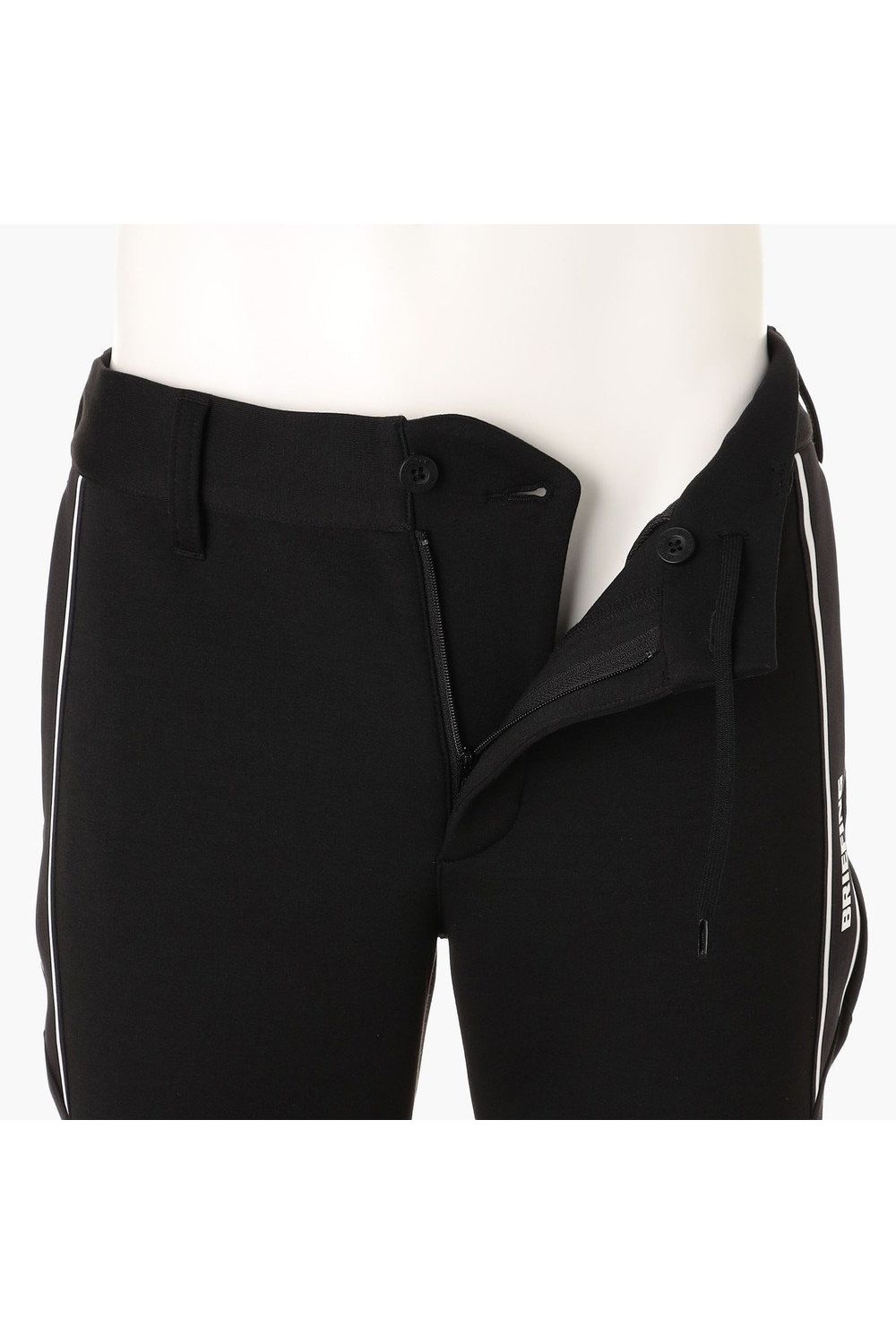 【26AW】 MEN’S WARM LINE JOGGER PANTS / ダンボールニット サイドライン ジョガーパンツ (ブラック)