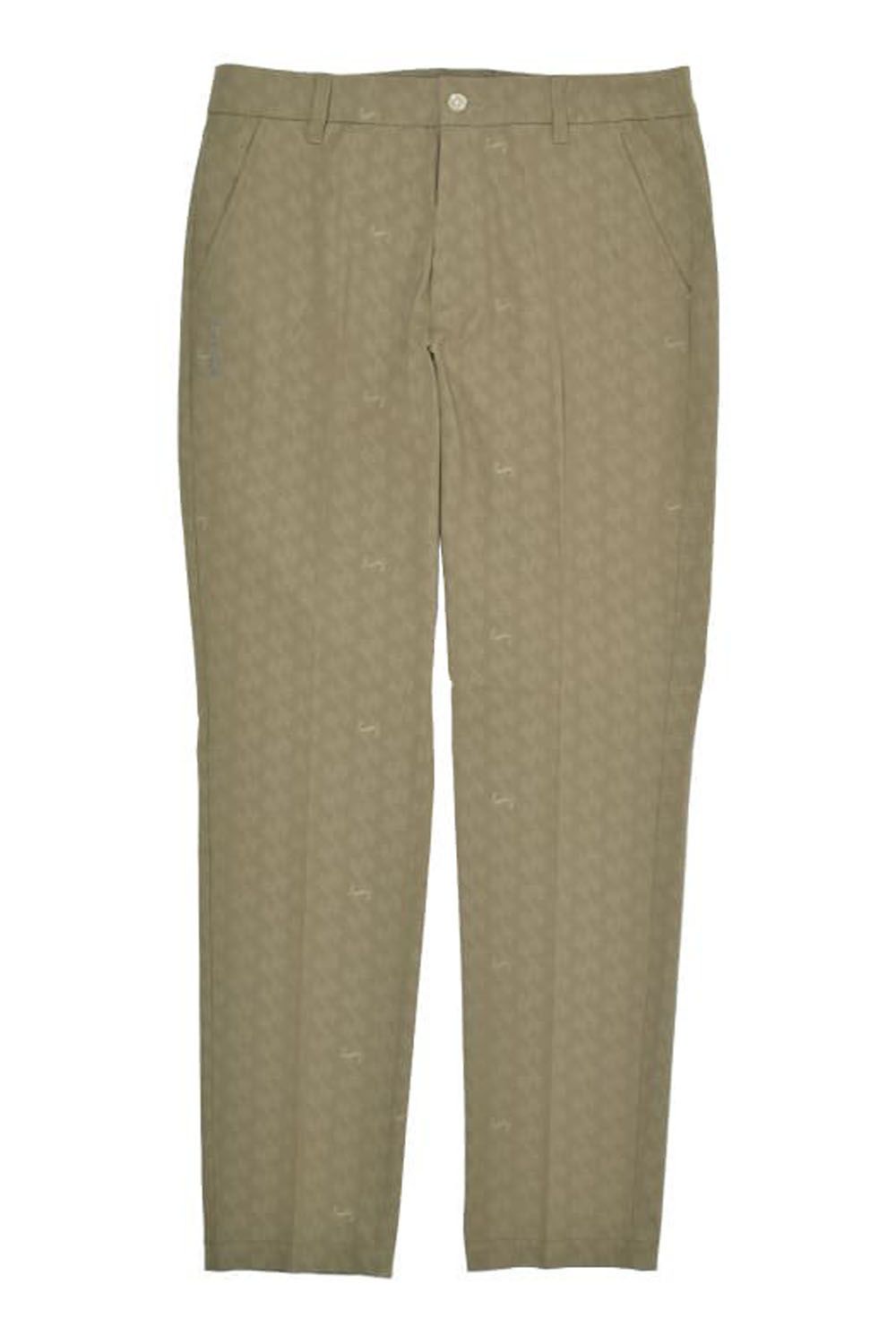 【25SS】GM EMBOSS LONG PANTS / オリジナルテキスタイル ロングパンツ (カーキ)*
