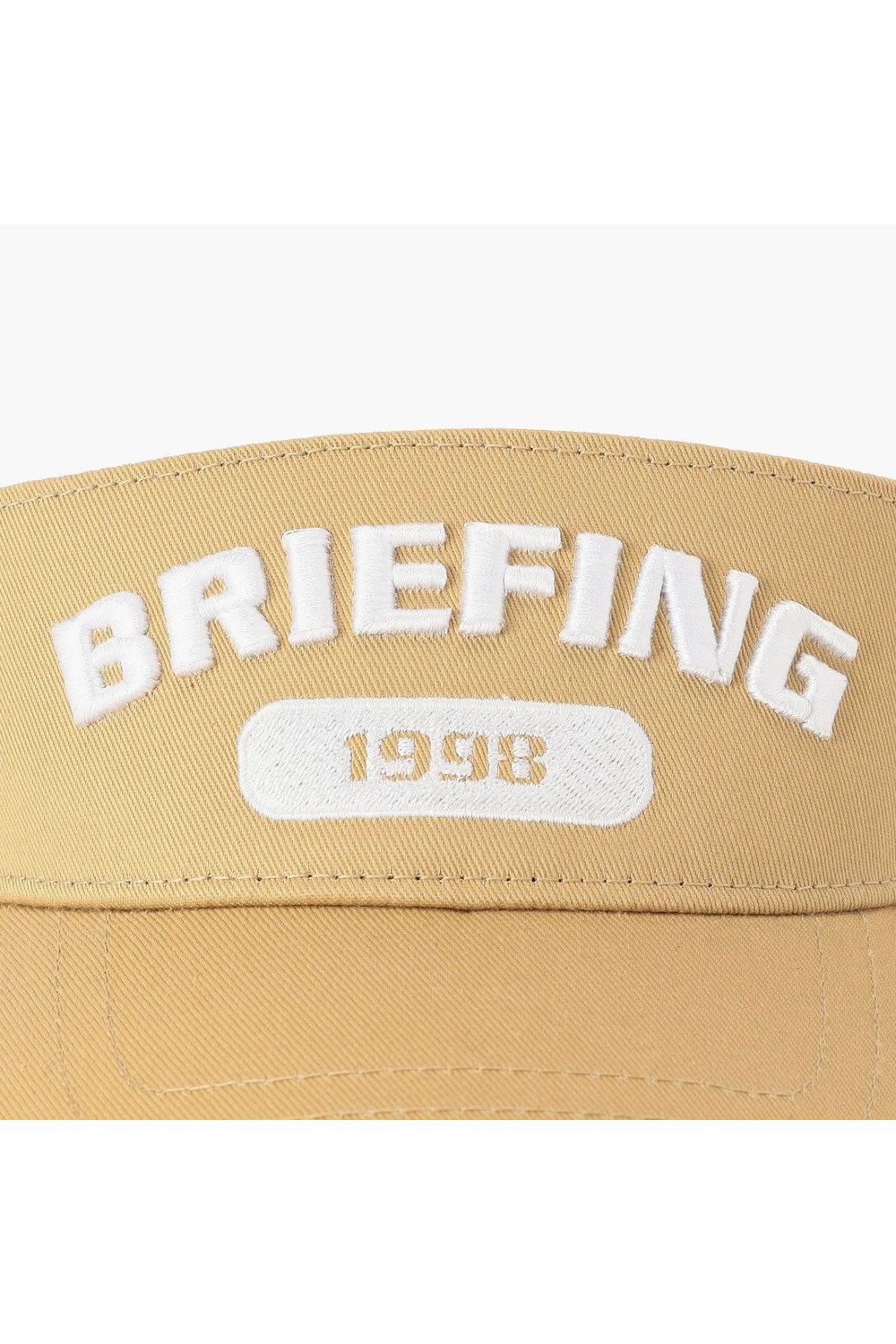 【26AW】 MEN’S COLLEGE LOGO VISOR / カレッジロゴ刺繍 サンバイザー (ベージュ)