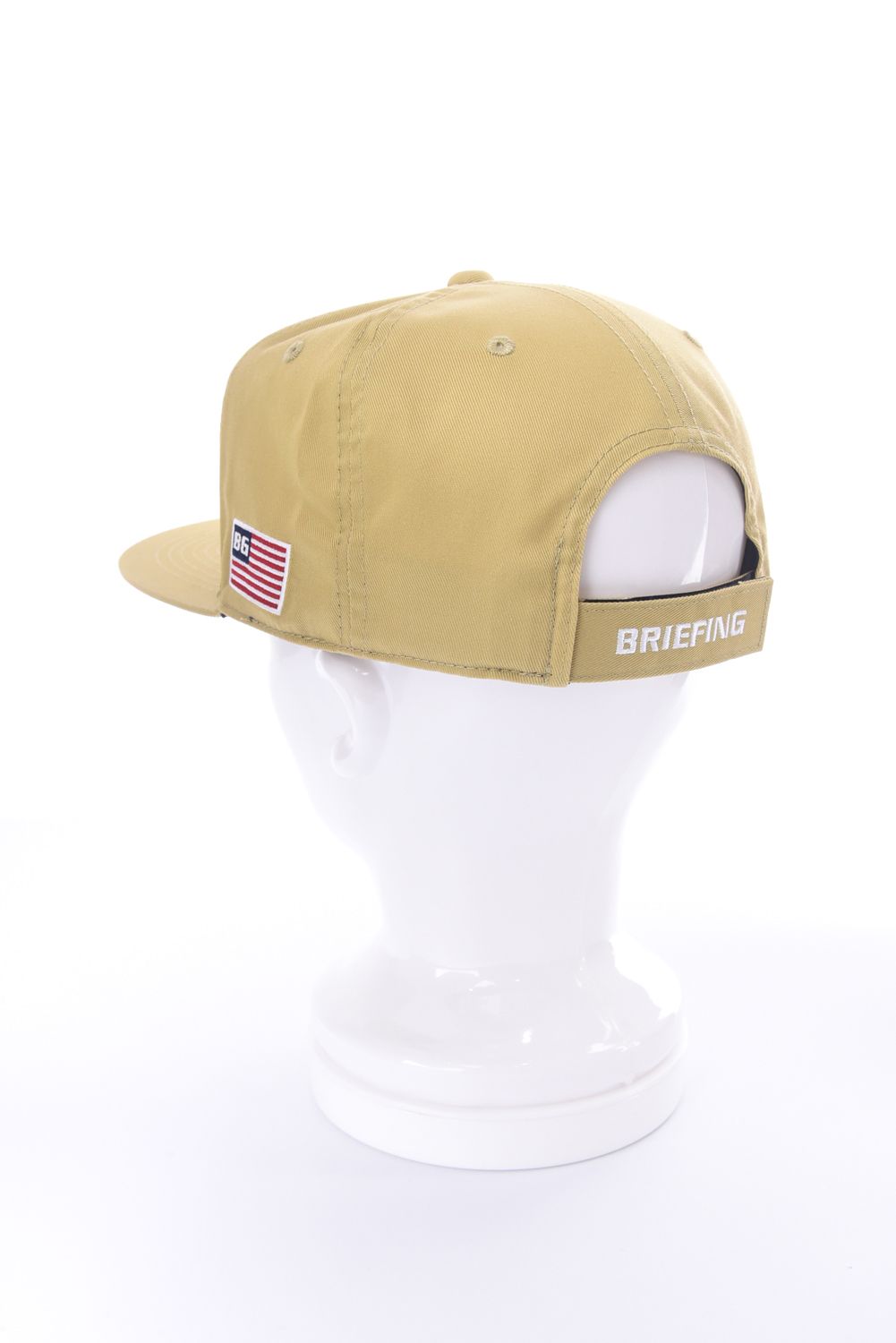 【26SS】 MEN’S BG LOGO FLAT VISOR CAP / BGロゴ フラットキャップ (ベージュ)