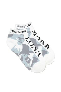 【26SS】 GAUGE CAMO ESSENTIAL LOW SOCKS / オリジナルカモジャカード ブランドロゴ スニーカー丈 ローソックス (ホワイト)