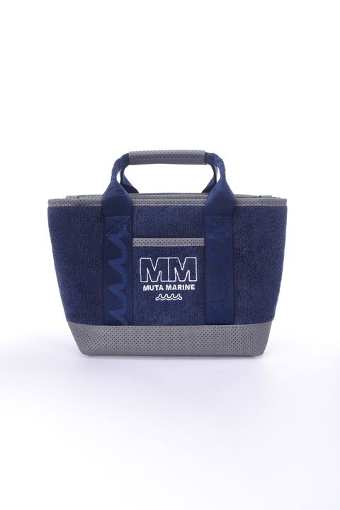 【26SS】 PILE PARTITION TOTE BAG / パイル生地 パーテーショントートバッグ (ネイビー)