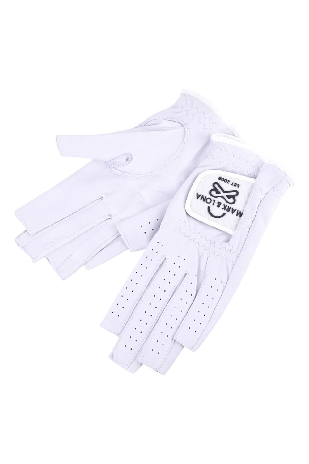 【26SS】【レディース】 EVER BREATHABLE LEATHER NAIL CUT GLOVE / ラムレザー ブランクスカルロゴ 両手用ネイルカットグローブ (ホワイト)