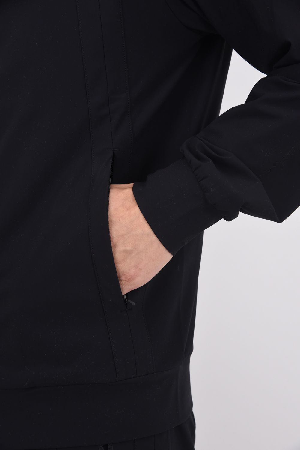 【2025AW】 S.I.D HYPER STRETCH JACKET / リフレクターロゴプリント シリコンワッペン テクニカルジャケット (ブラック)