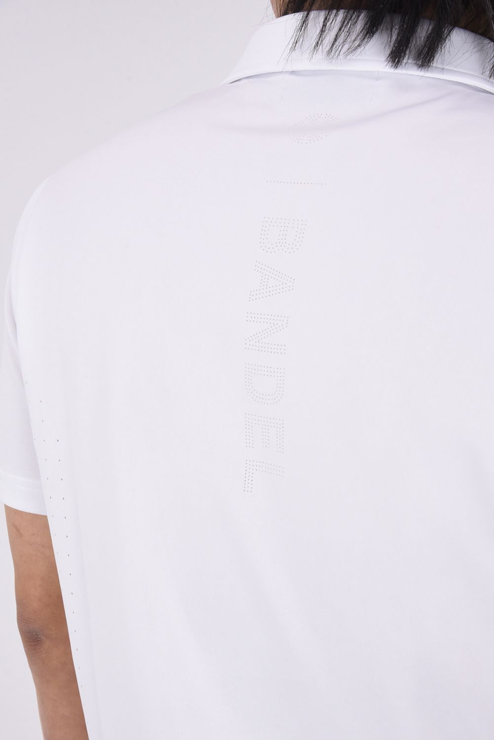 【26SS】 HEAT PUNCHING POLO SHIRT / バックロゴ パンチング ポロシャツ (ホワイト)