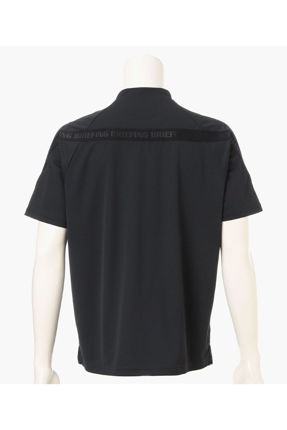 【26SS】 CE MEN’S BACK LOGO LINE HIGHNECK RF / ロゴテープ リラックスフィット モックネックTシャツ (ブラック)