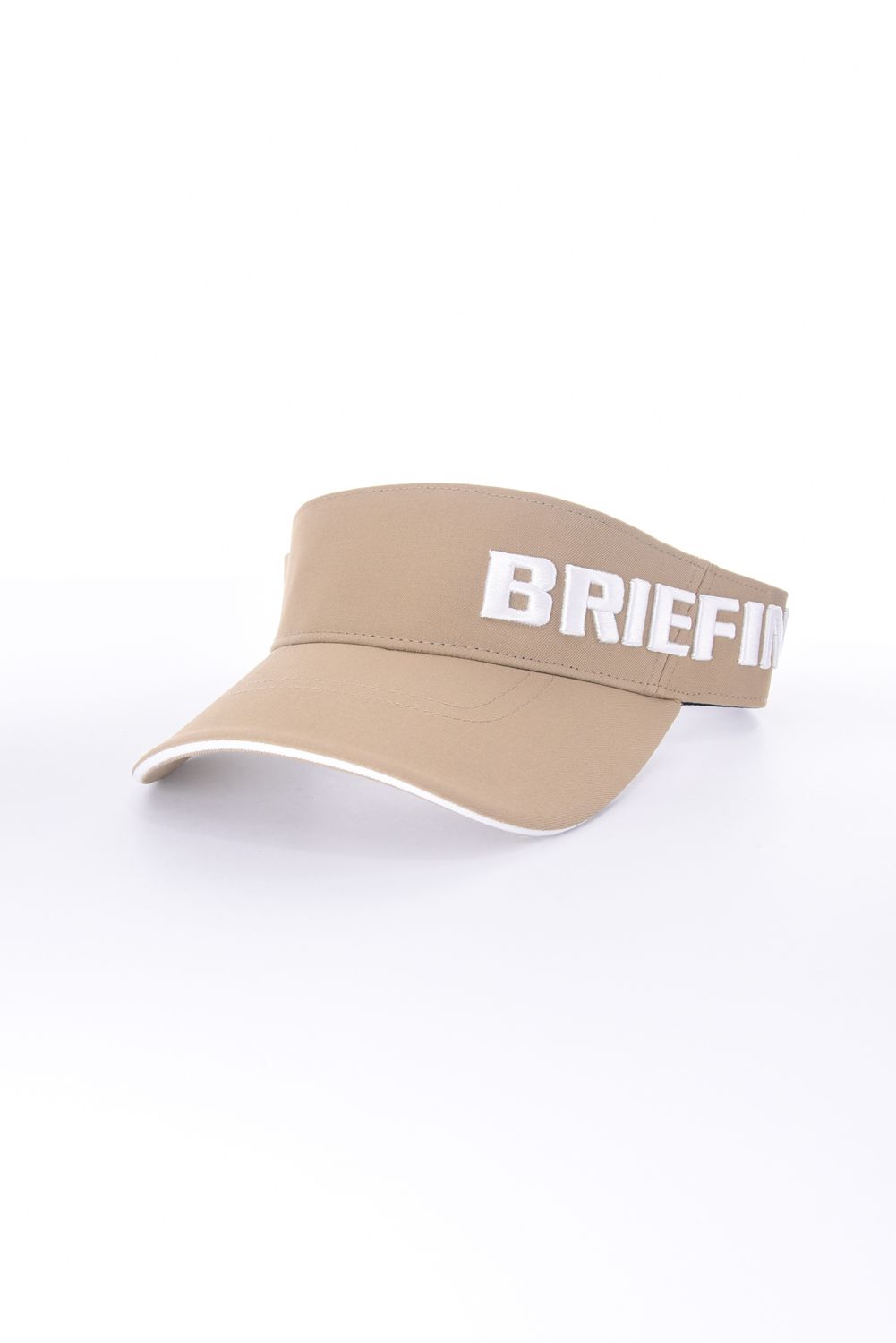 【26SS】 MEN’S ROUND LOGO VISOR / アシンメトリー ラウンドロゴ サンバイザー (ベージュ)