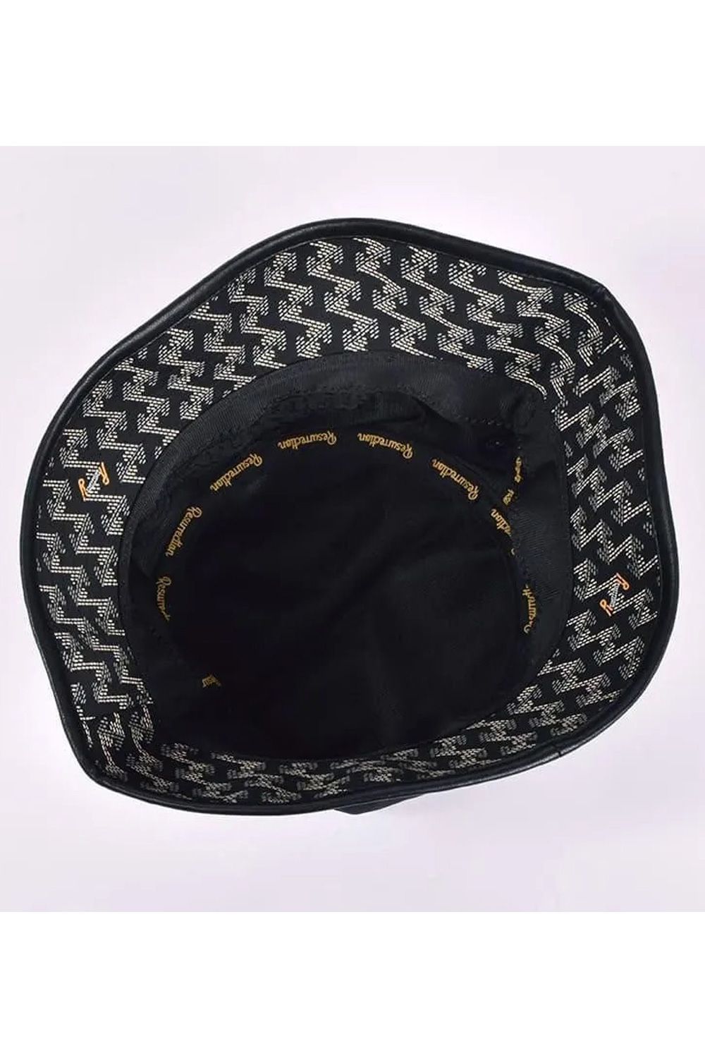 【26SS】 SYNTHETIC LEATHER BRIM BUCKET HAT / シンセティックレザーブリム バケットハット (ブラック)