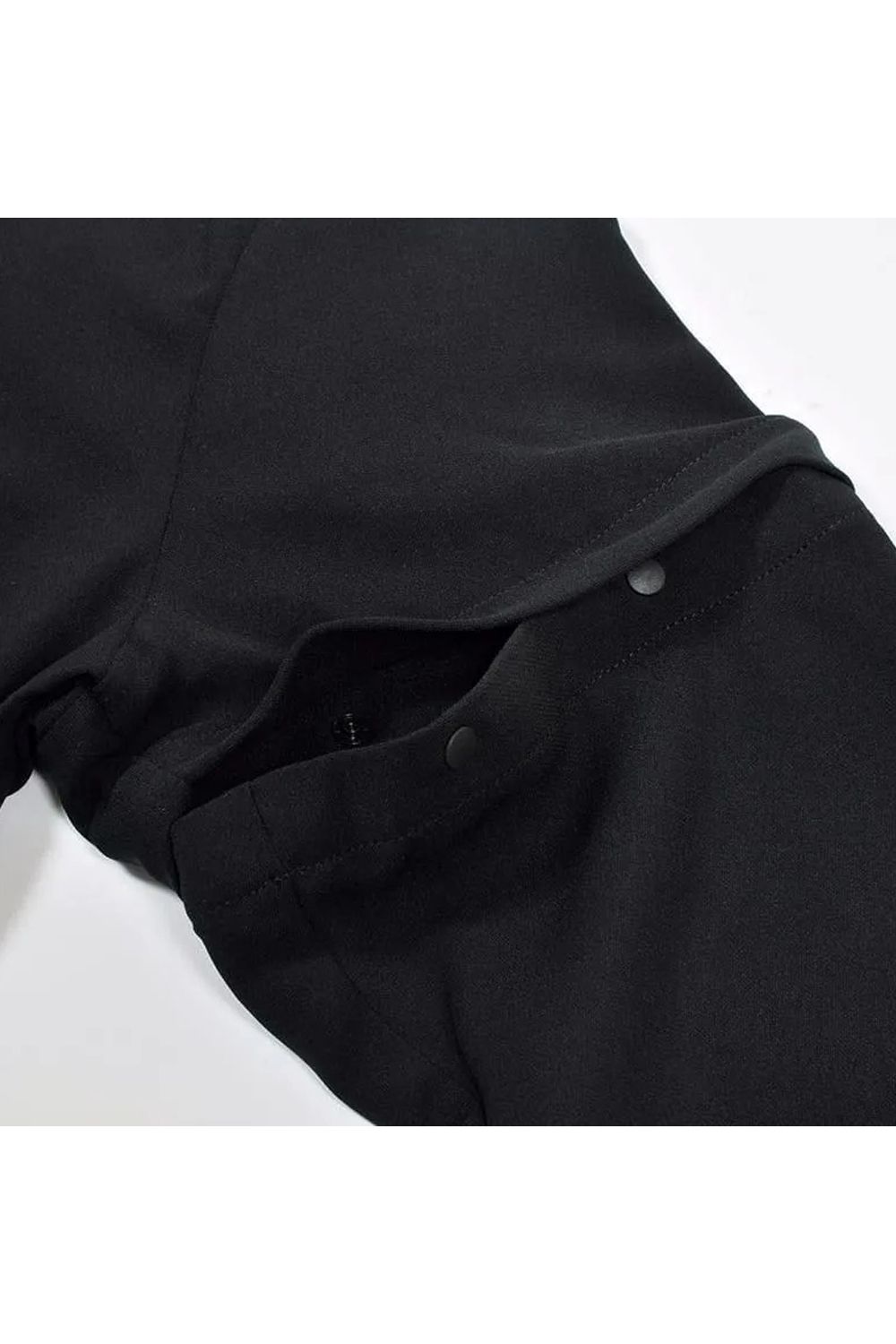 【26AW】【レディース】 DETACHABLE HALF ZIP SHIRT / スムースストレッチ生地 スリーブデタッチャブル 2WAYハーフジップシャツ (ブラック)*