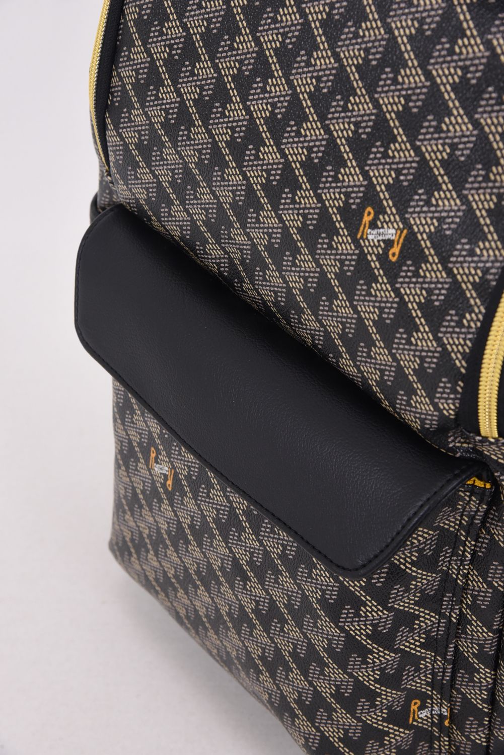 LARUS No.2 (ラルス) / ブランド オリジナルテキスタイル スリムタイプ バックパック (ダークブラック)*